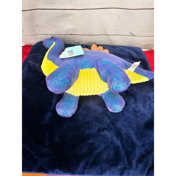 Walgreens Hug Me Large Blue/Purple Sparkling Stuffed Dinosaur Plush 18 inches - Picture 10 of 10